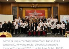 Advokat Rois Hidayat SH CMe, Apresiasi DPD KAI Jateng dan Ketua PN Surakarta serta tokoh ahli hukum Kupas Tuntas KUHP Baru 2026