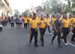 Olahraga Bersama Meriahkan Hari Bhayangkara Ke-80 di Kebumen