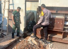 Polsek Banyumanik Bersama Tim Jihandak Paldam IV/Diponegoro Evakuasi Mortir yang Diduga Masih Aktif di Pudakpayung