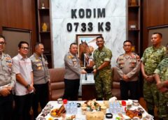 Kapolrestabes Semarang Perkuat Sinergitas dengan Dandim 0733/Kota Semarang, Kokohkan Kolaborasi Jaga Kamtibmas