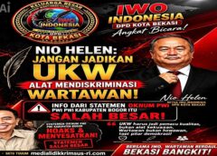 IWO Indonesia DPD Kota Bekasi Angkat Bicara, Nio Helen: Jangan Jadikan UKW Alat Mendiskriminasi Wartawan